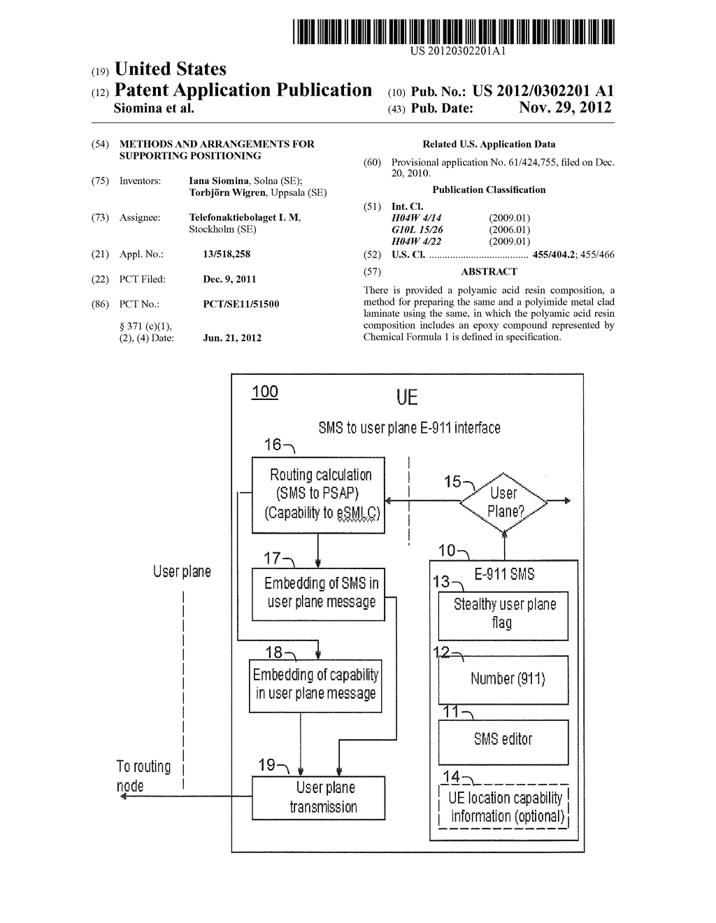 METHODS AND ARRANGEMENTS FOR SUPPORTING POSITIONING - diagram, schematic, and image 01