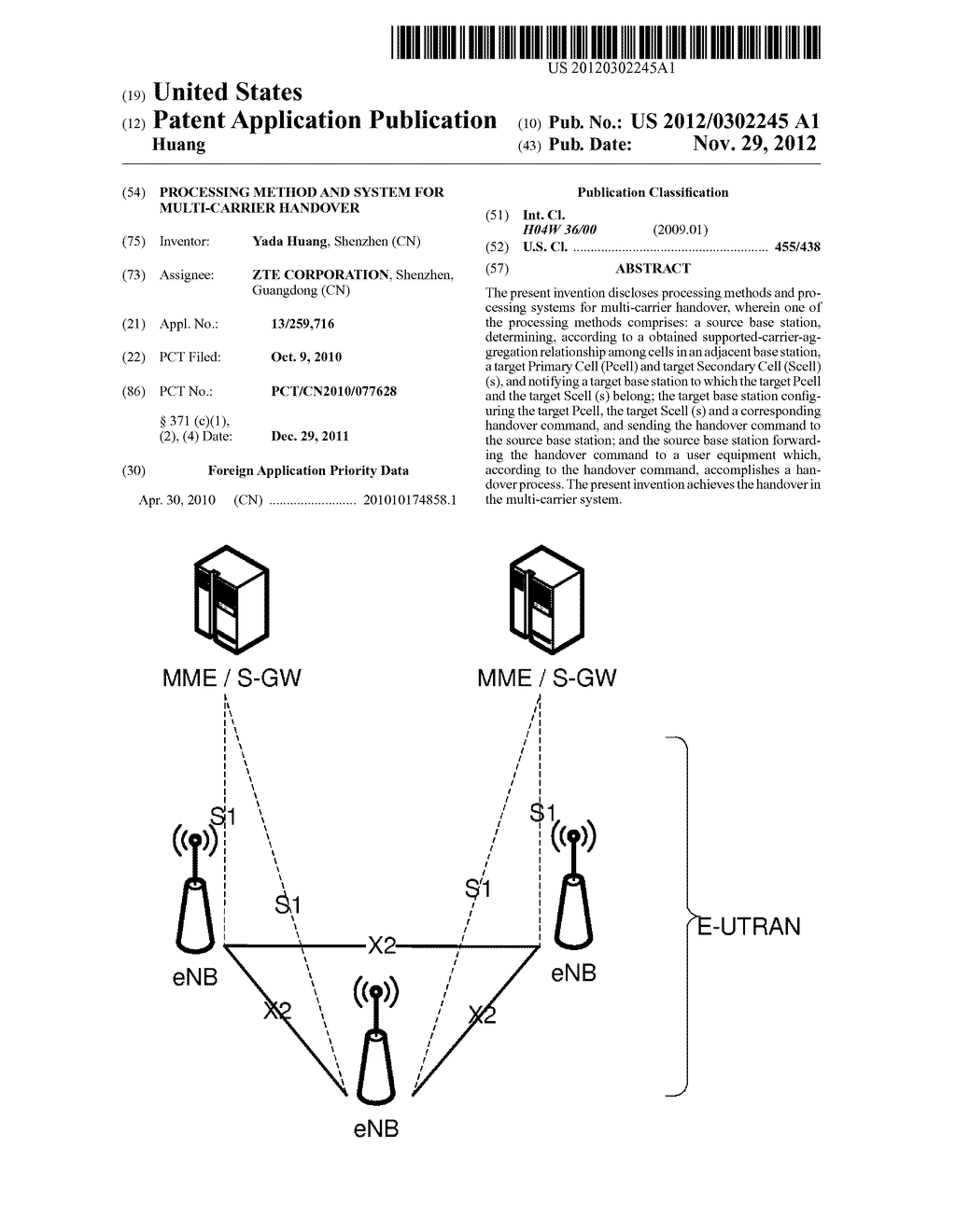 Processing Method and System for Multi-carrier Handover - diagram, schematic, and image 01