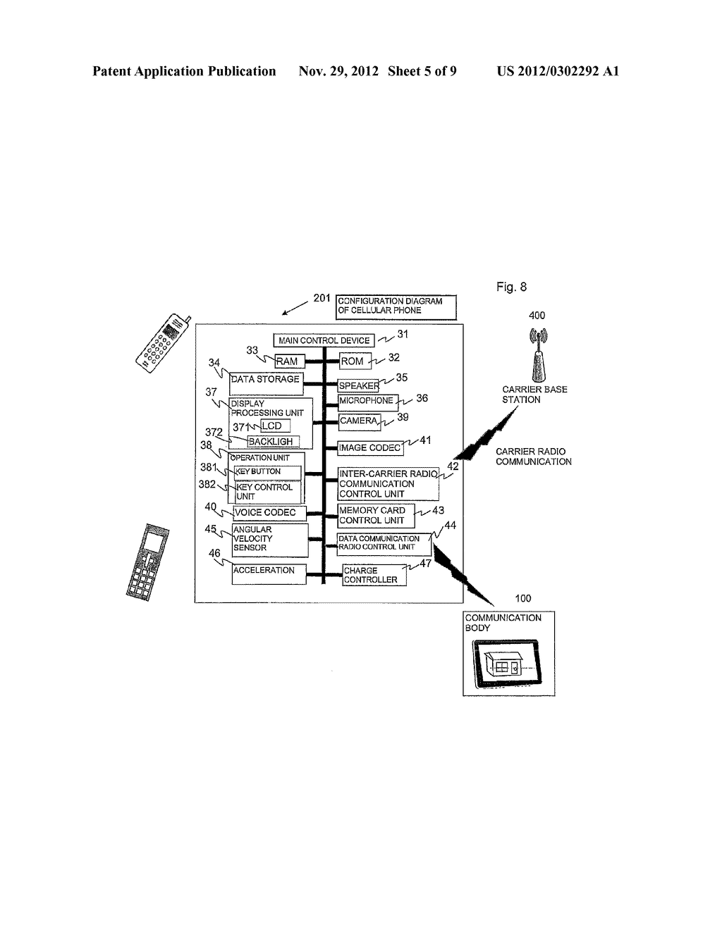 INFORMATION DISPLAY SYSTEM, COMMUNICATION TERMINAL, CELLULAR PHONE AND     INFORMATION DISPLAY METHOD - diagram, schematic, and image 06