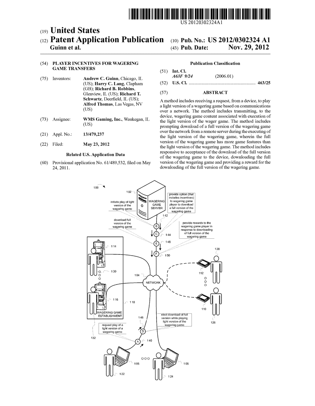 PLAYER INCENTIVES FOR WAGERING GAME TRANSFERS - diagram, schematic, and image 01