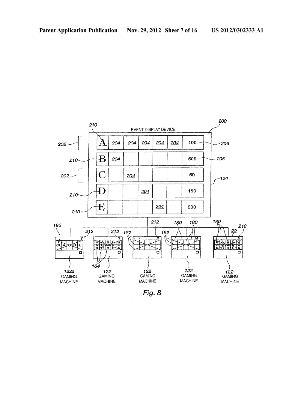 CLASS OF FEATURE EVENT GAMES SUITABLE FOR LINKING TO MULTIPLE GAMING     MACHINES - diagram, schematic, and image 08