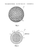 Golf Ball Having An Aerodynamic Coating Including Micro Surface Roughness diagram and image