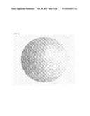Golf Ball with Non-Circular Dimples Having Circular Arc-Shaped Outer     Peripheral Edges diagram and image