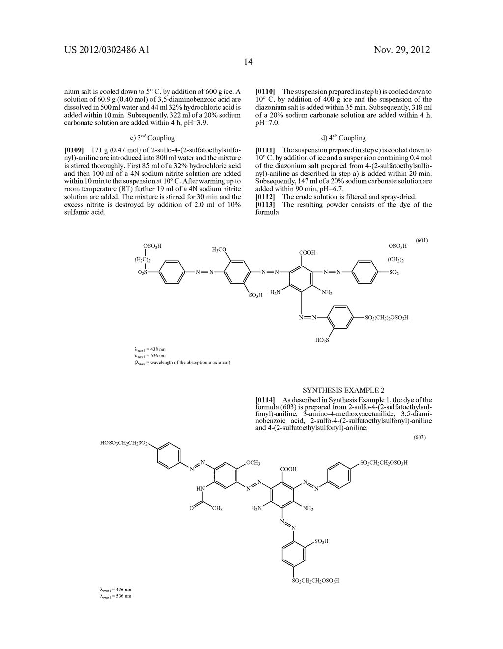 Mixtures of Fibre-Reactive Dyes and Their Use in a Method for Di- or     Trichromatic Dyeing or Printing - diagram, schematic, and image 15