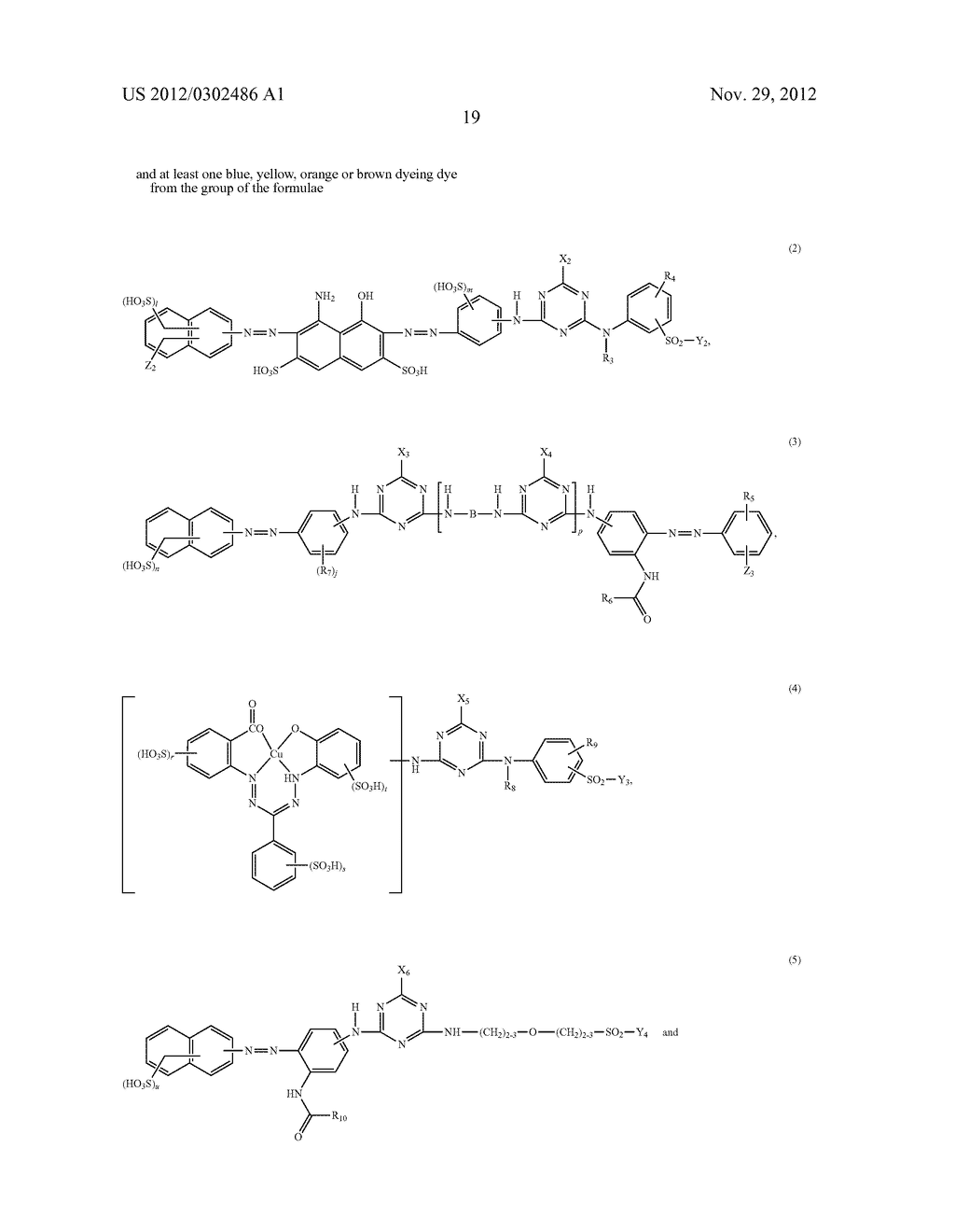 Mixtures of Fibre-Reactive Dyes and Their Use in a Method for Di- or     Trichromatic Dyeing or Printing - diagram, schematic, and image 20