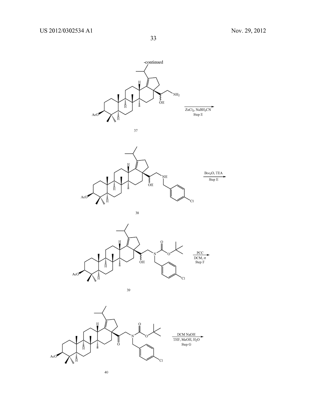 DERIVATIVES OF BETULIN - diagram, schematic, and image 34