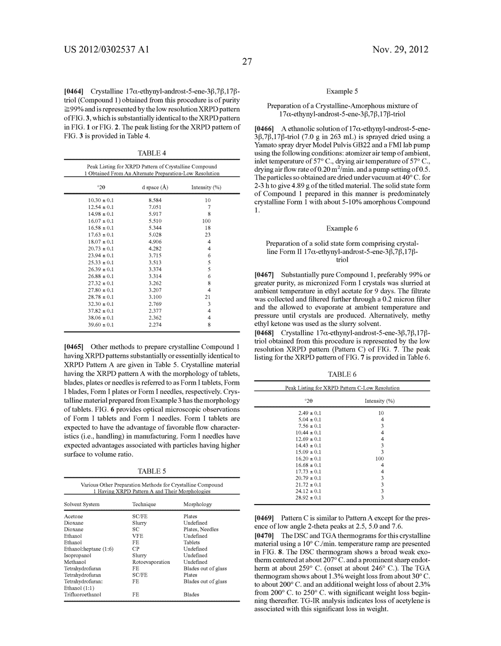 TREATMENT METHODS USING PHARMACEUTICAL SOLID STATE FORMS - diagram, schematic, and image 52