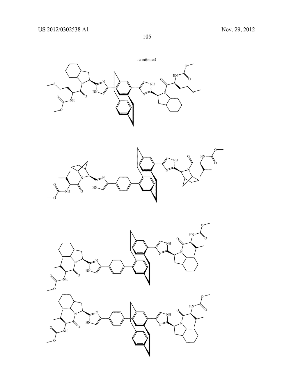 SUBSITUTED ALIPHANES, CYCLOPHANES, HETERAPHANES, HETEROPHANES,     HETERO-HETERAPHANES AND METALLOCENES USEFUL FOR TREATING HCV INFECTIONS - diagram, schematic, and image 106