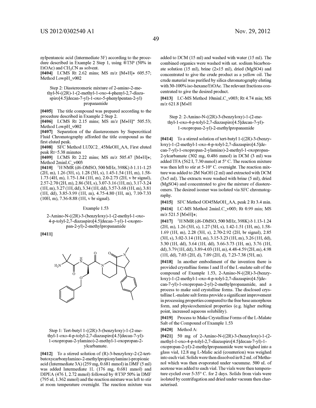 3-SPIROCYCLIC PIPERIDINE DERIVATIVES AS GHRELIN RECEPTOR AGONISTS - diagram, schematic, and image 64