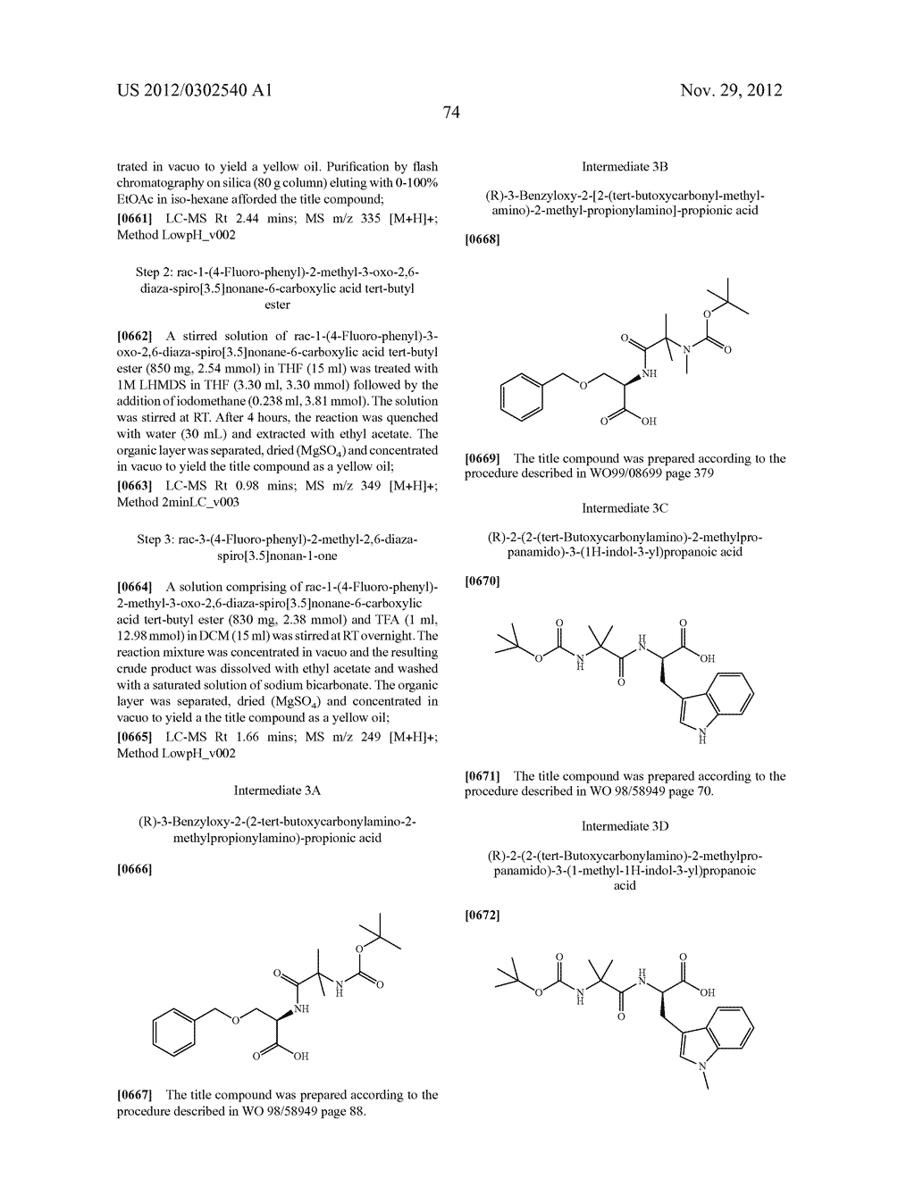 3-SPIROCYCLIC PIPERIDINE DERIVATIVES AS GHRELIN RECEPTOR AGONISTS - diagram, schematic, and image 89