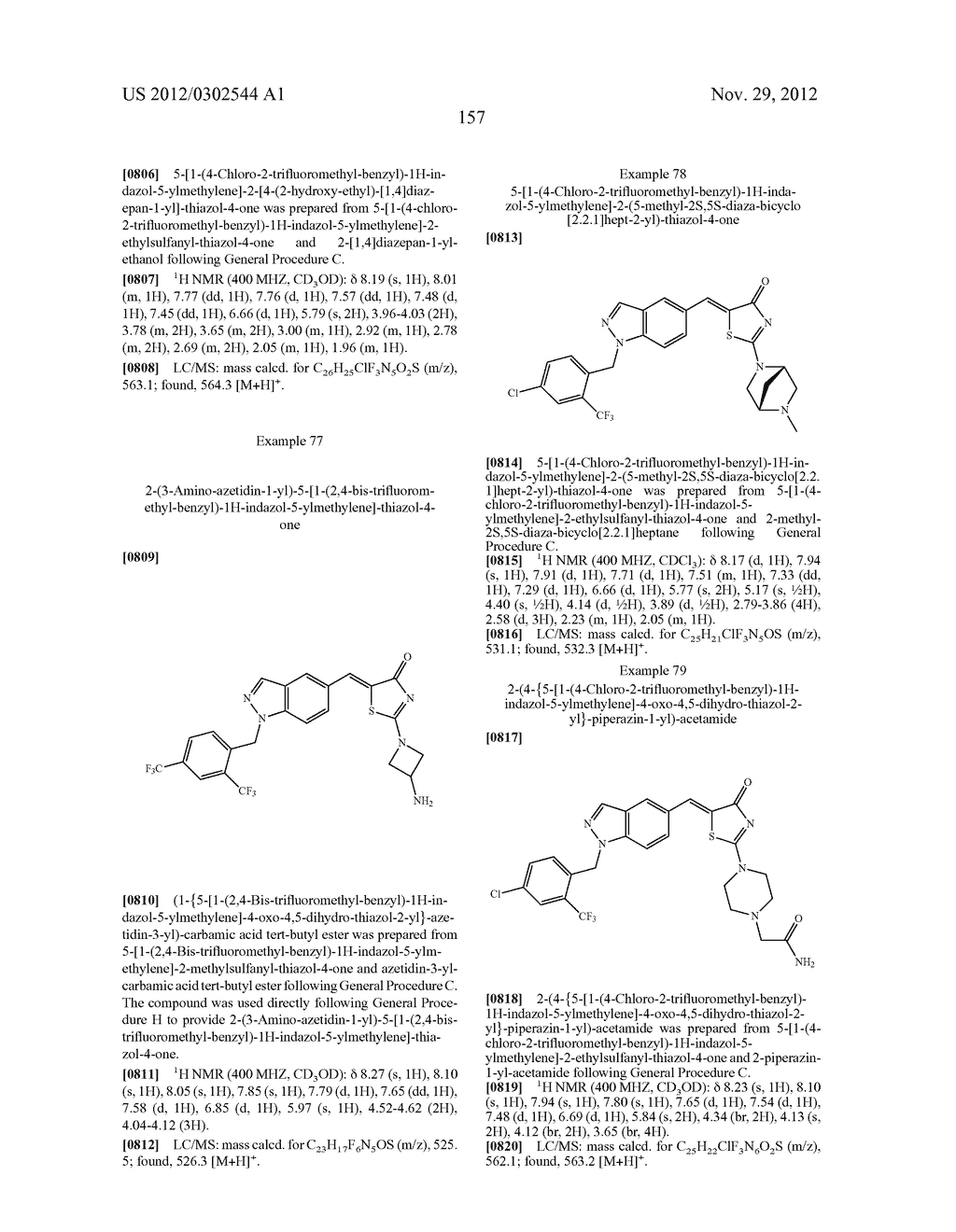 SUBSTITUTED AMINOTHIAZOLONE INDAZOLES AS ESTROGEN RELATED RECEPTOR-ALPHA     MODULATORS - diagram, schematic, and image 158