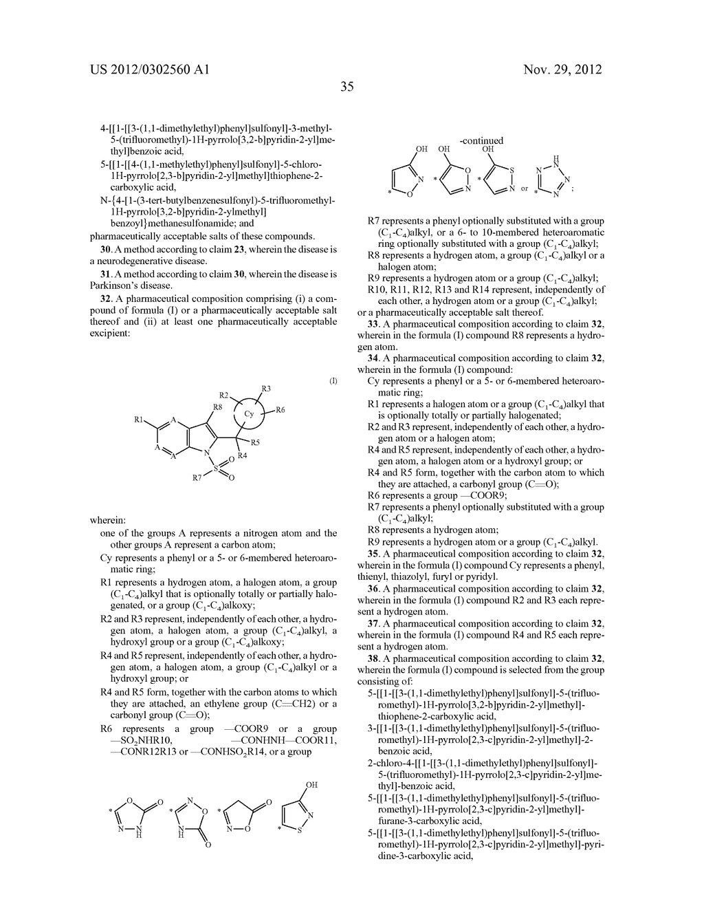 Novel Benzoic Pyrrolopyridine Derivatives - diagram, schematic, and image 36