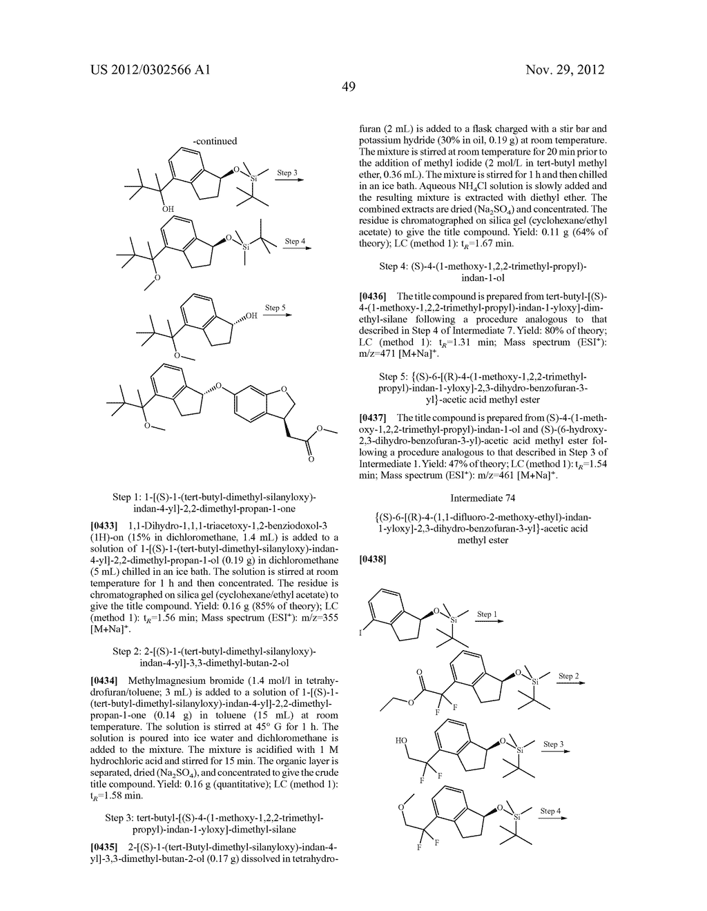 INDANYLOXYDIHYDROBENZOFURANYLACETIC ACIDS - diagram, schematic, and image 50