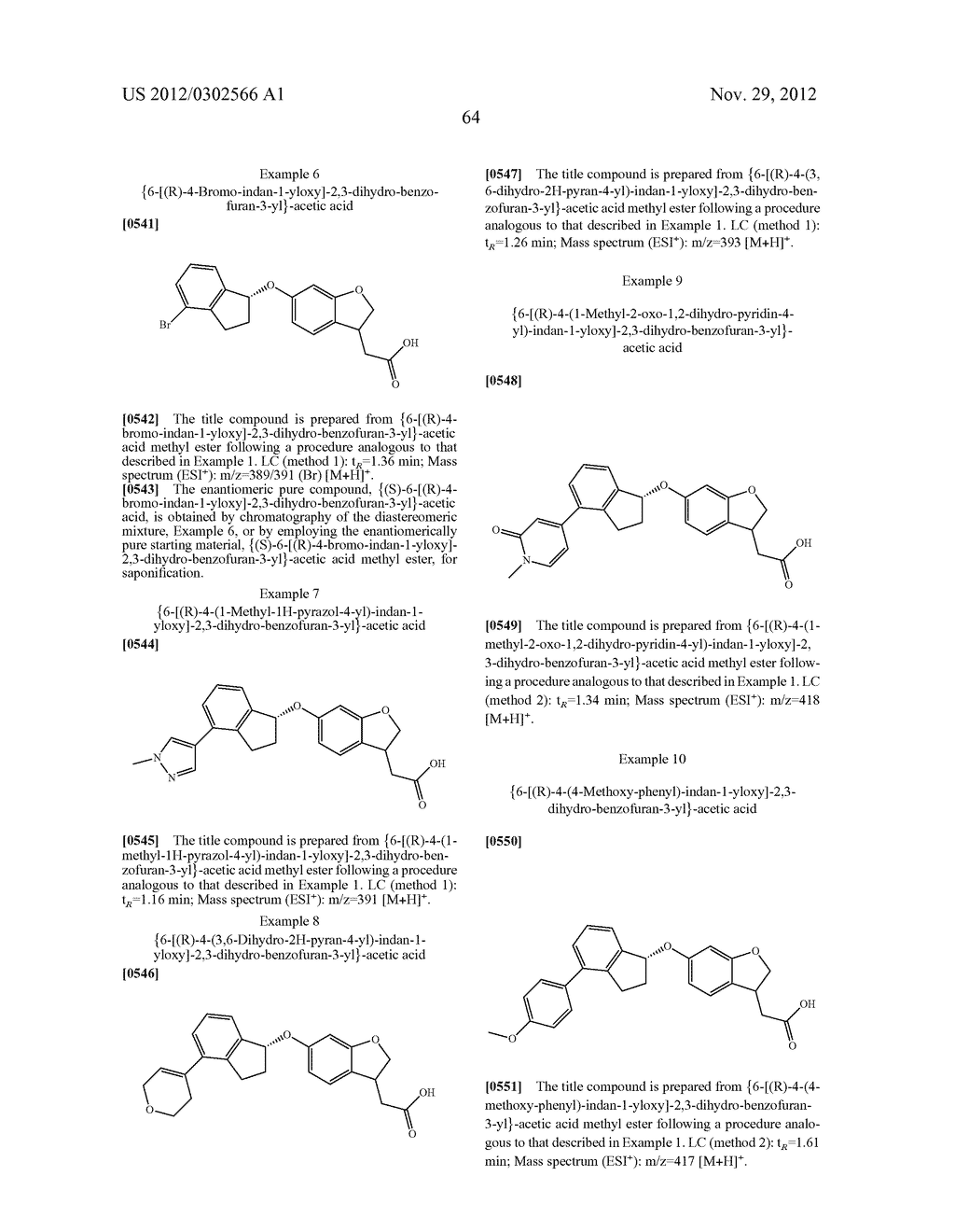 INDANYLOXYDIHYDROBENZOFURANYLACETIC ACIDS - diagram, schematic, and image 65