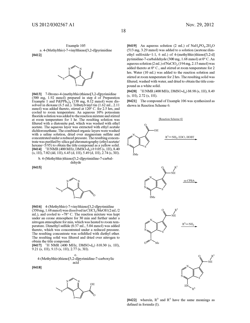 BICYCLIC HETEROARYL DERIVATIVES HAVING INHIBITORY ACTIVITY FOR PROTEIN     KINASE - diagram, schematic, and image 19