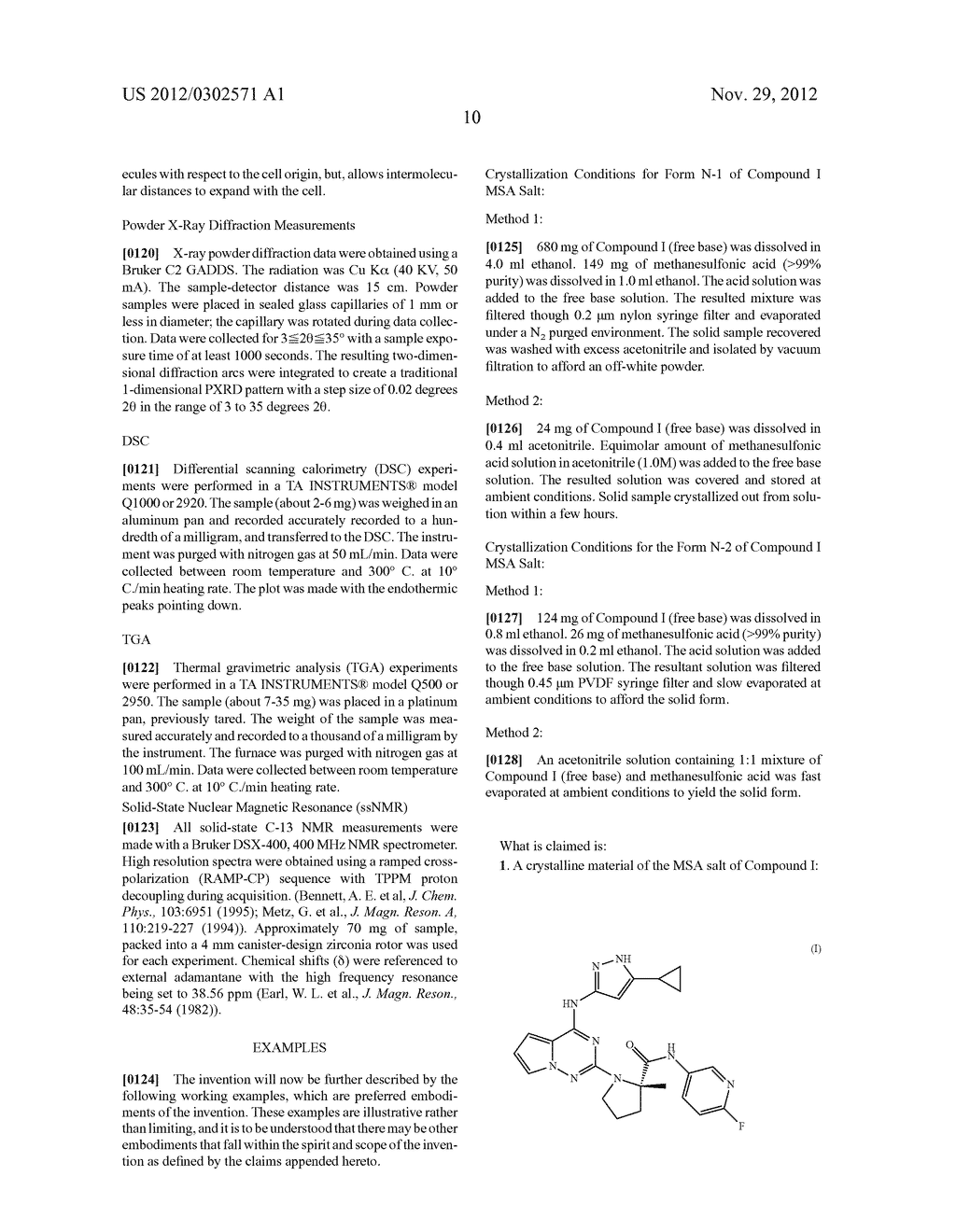 CRYSTALLINE FORMS OF     (S)-1-(4-(5-CYCLOPROPYL-1H-PYRAZOL-3-YLAMINO)PYRROLO[1,2-f][1,2,4]TRIAZIN-    -2-YL)-N-(6-FLUOROPYRIDIN-3-YL)-2-METHYLPYRROLIDINE-2-CARBOXAMIDE - diagram, schematic, and image 20