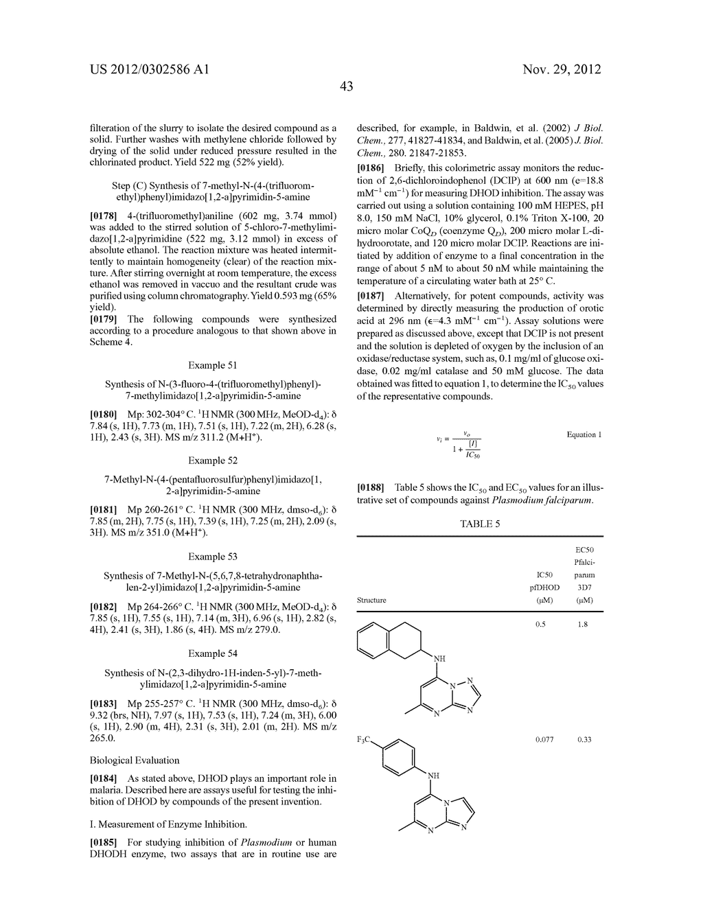 ANTIMALARIAL AGENTS THAT ARE INHIBITORS OF DIHYDROOROTATE DEHYDROGENASE - diagram, schematic, and image 44