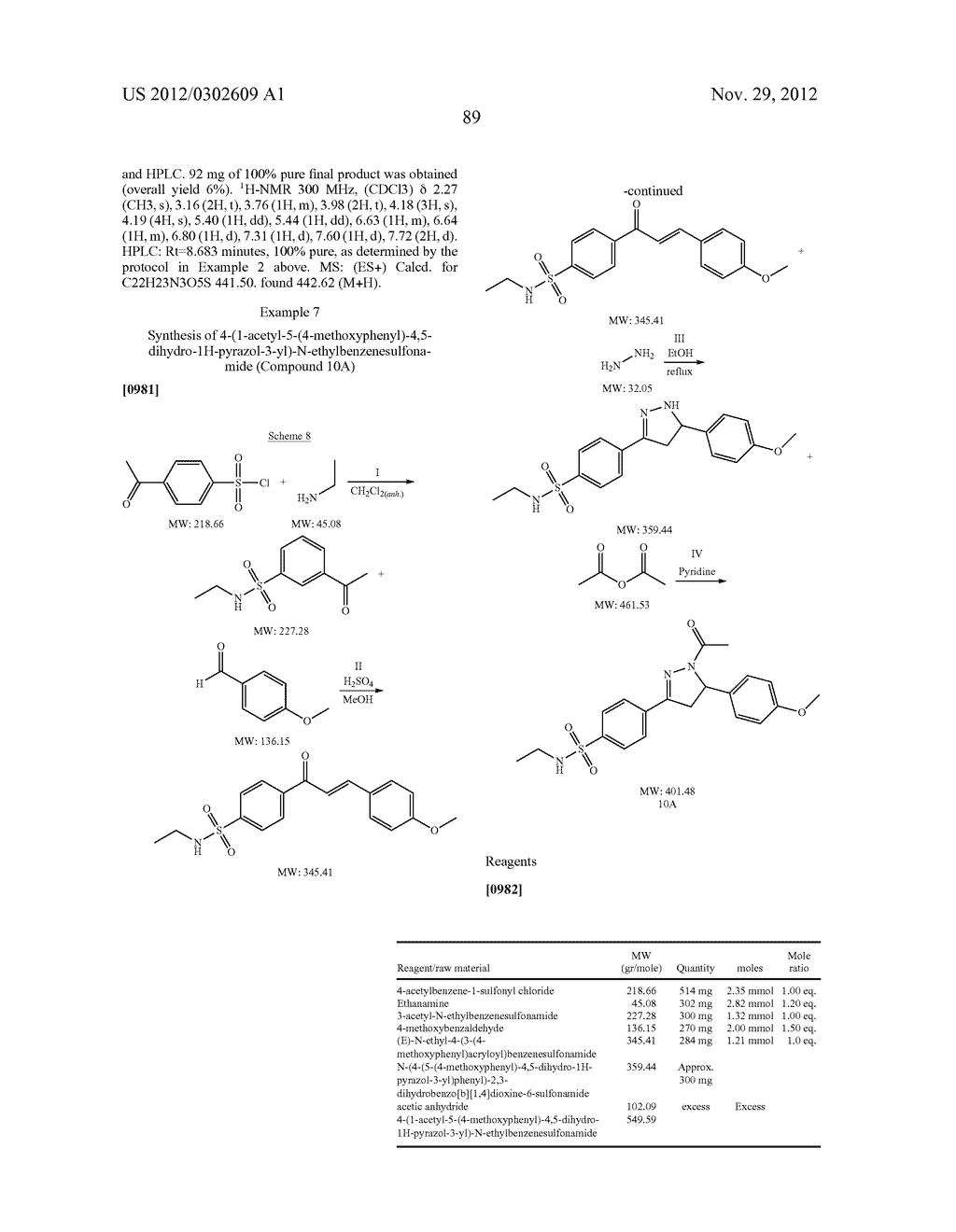 Pyrazolines for the Modulation of PKM2 - diagram, schematic, and image 107