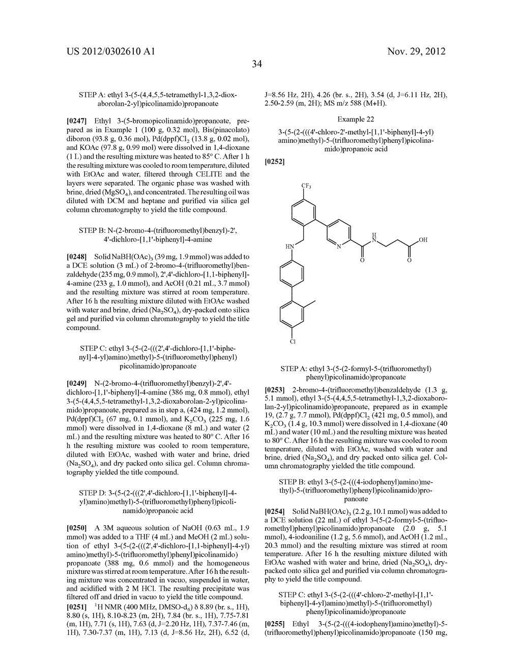 PICOLINAMIDO-PROPANOIC ACID DERIVATIVES USEFUL AS GLUCAGON RECEPTOR     ANTAGONISTS - diagram, schematic, and image 35