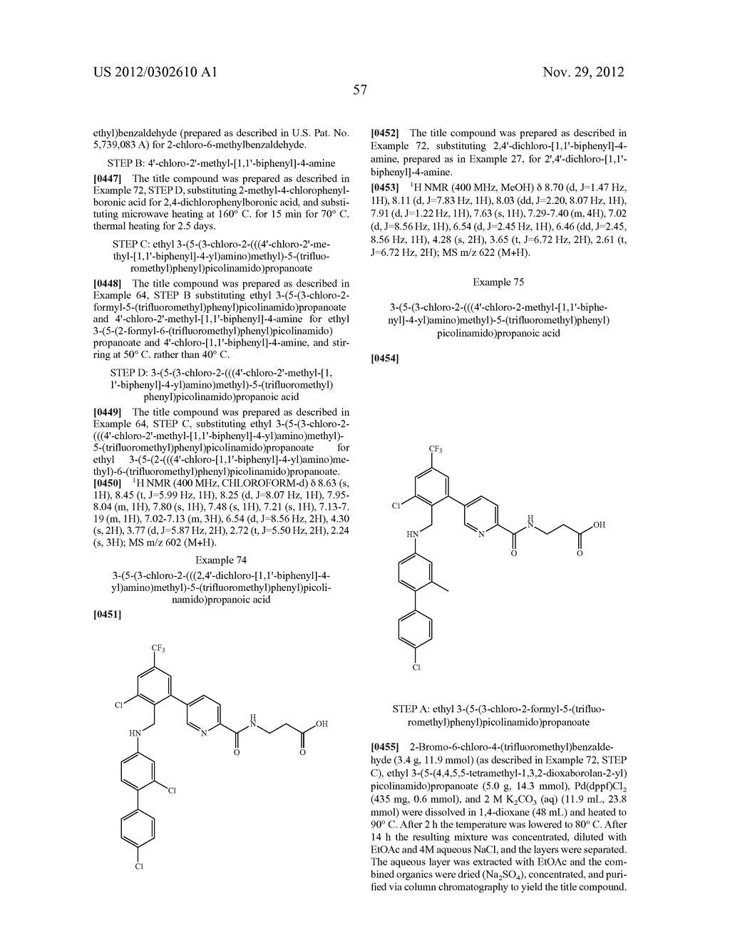 PICOLINAMIDO-PROPANOIC ACID DERIVATIVES USEFUL AS GLUCAGON RECEPTOR     ANTAGONISTS - diagram, schematic, and image 58