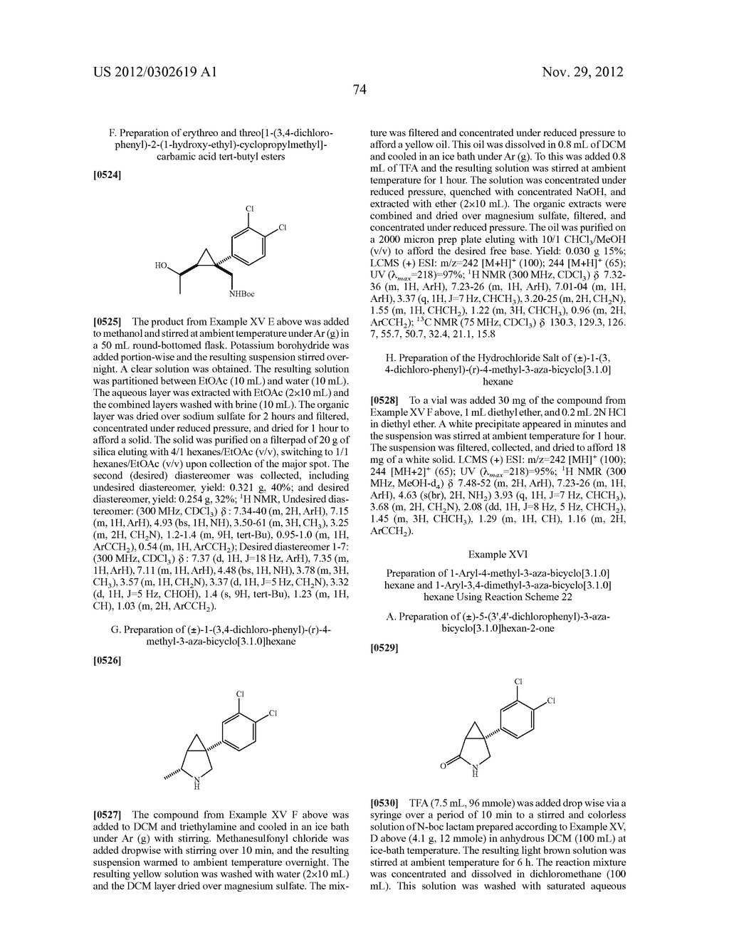 Novel 1-aryl-3-Azabicyclo[3.1.0]Hexanes: Preparation And Use To Treat     Neuropsychiatric Disorders - diagram, schematic, and image 75