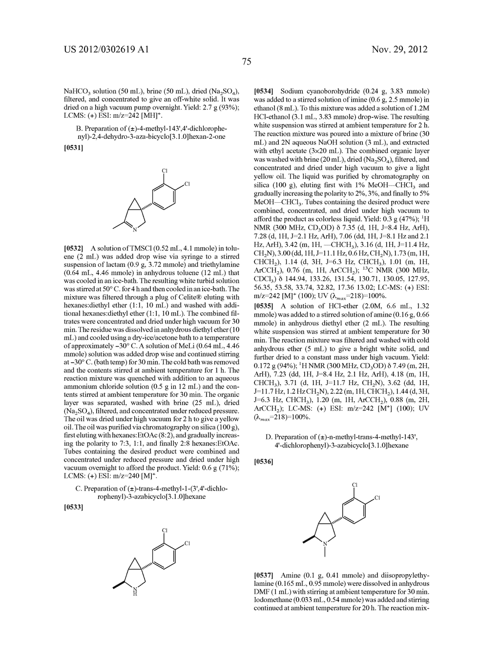 Novel 1-aryl-3-Azabicyclo[3.1.0]Hexanes: Preparation And Use To Treat     Neuropsychiatric Disorders - diagram, schematic, and image 76