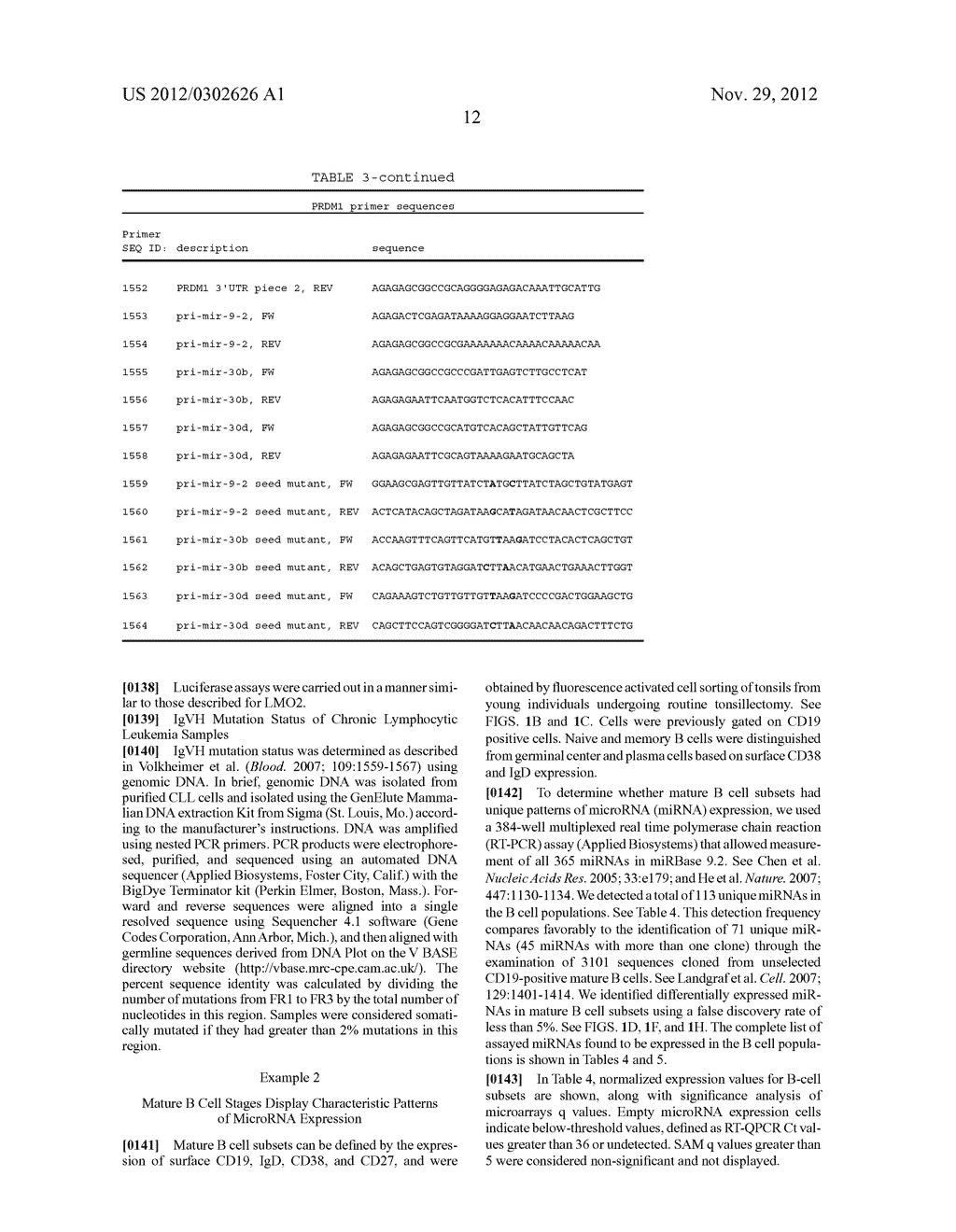 MICRORNA AND USE THEREOF IN IDENTIFICATION OF B CELL MALIGNANCIES - diagram, schematic, and image 28