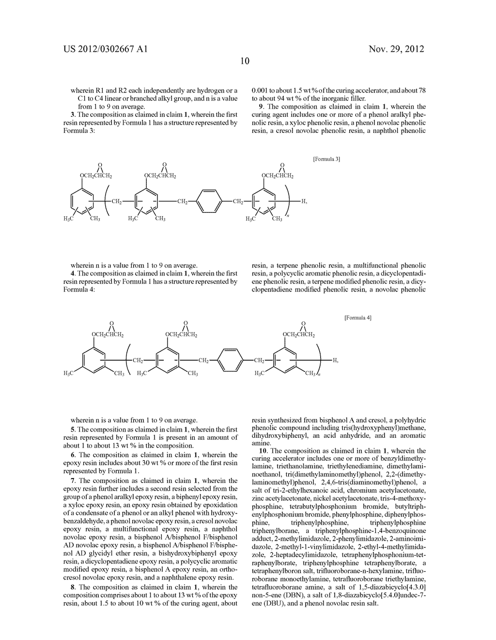 EPOXY RESIN COMPOSITION FOR ENCAPSULATING SEMICONDUCTOR DEVICE AND     SEMICONDUCTOR DEVICE ENCAPSULATED WITH THE SAME - diagram, schematic, and image 11