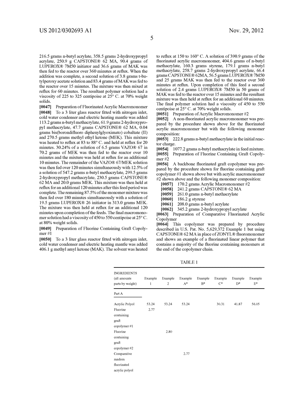 FLUORINE CONTAINING GRAFT COPOLYMER COATING COMPOSITION - diagram, schematic, and image 06