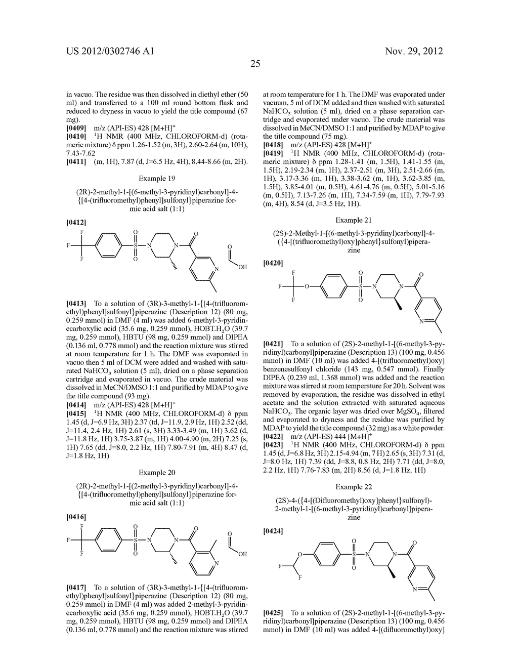 3-PYRIDYLCARBONYL-PIPERAZINYLSULFONYL DERIVATIVES - diagram, schematic, and image 26
