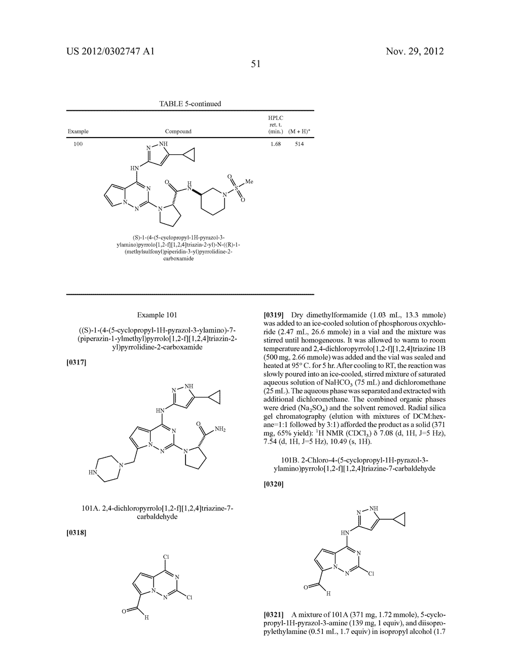 PYRROLOTRIAZINE KINASE INHIBITORS - diagram, schematic, and image 52