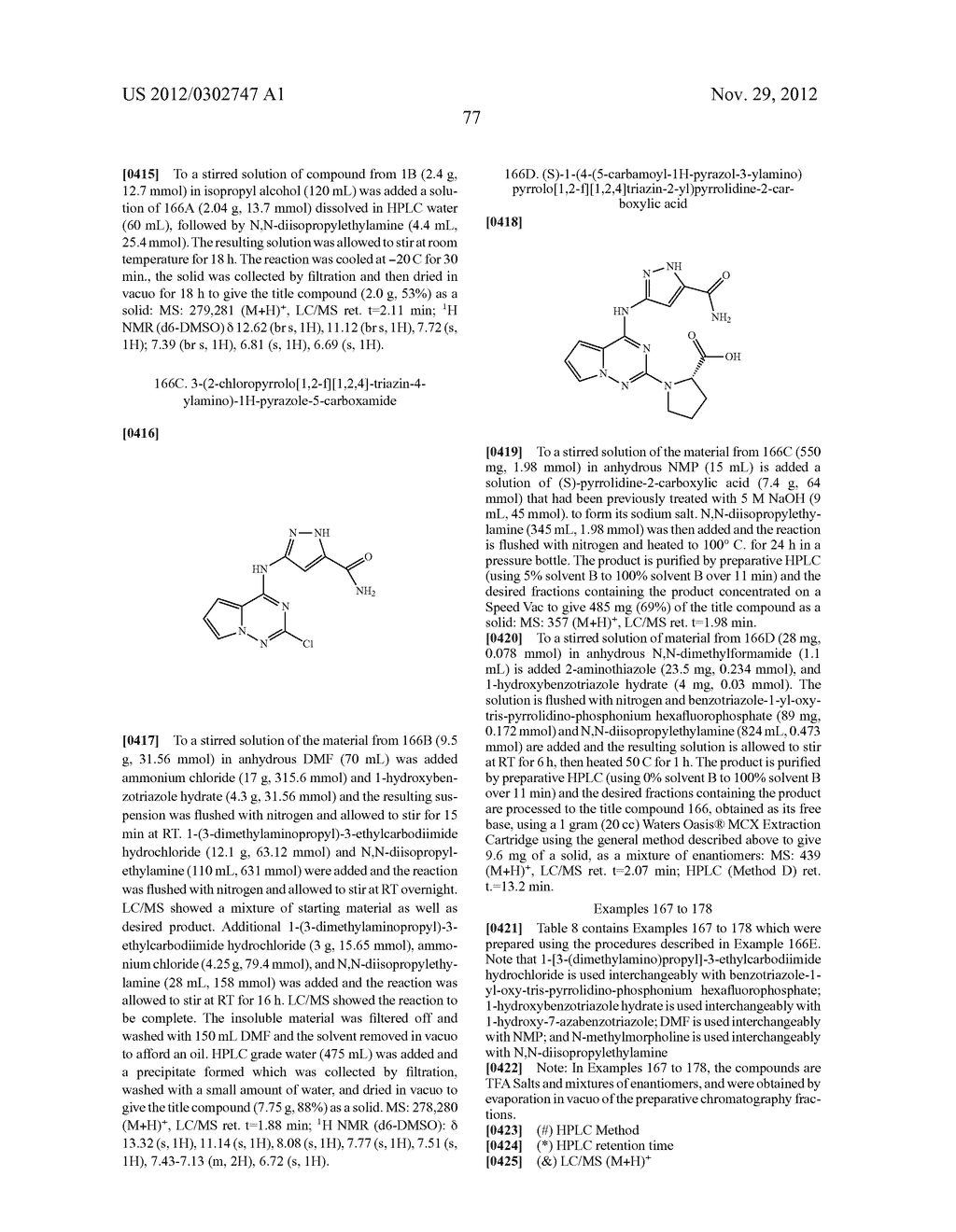 PYRROLOTRIAZINE KINASE INHIBITORS - diagram, schematic, and image 78