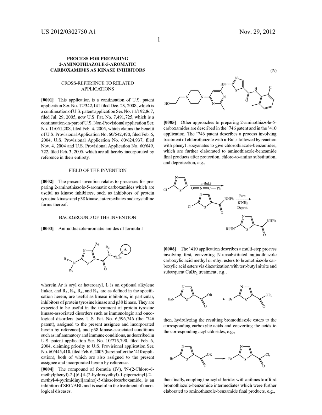 PROCESS FOR PREPARING 2-AMINOTHIAZOLE-5-AROMATIC CARBOXAMIDES AS KINASE     INHIBITORS - diagram, schematic, and image 09