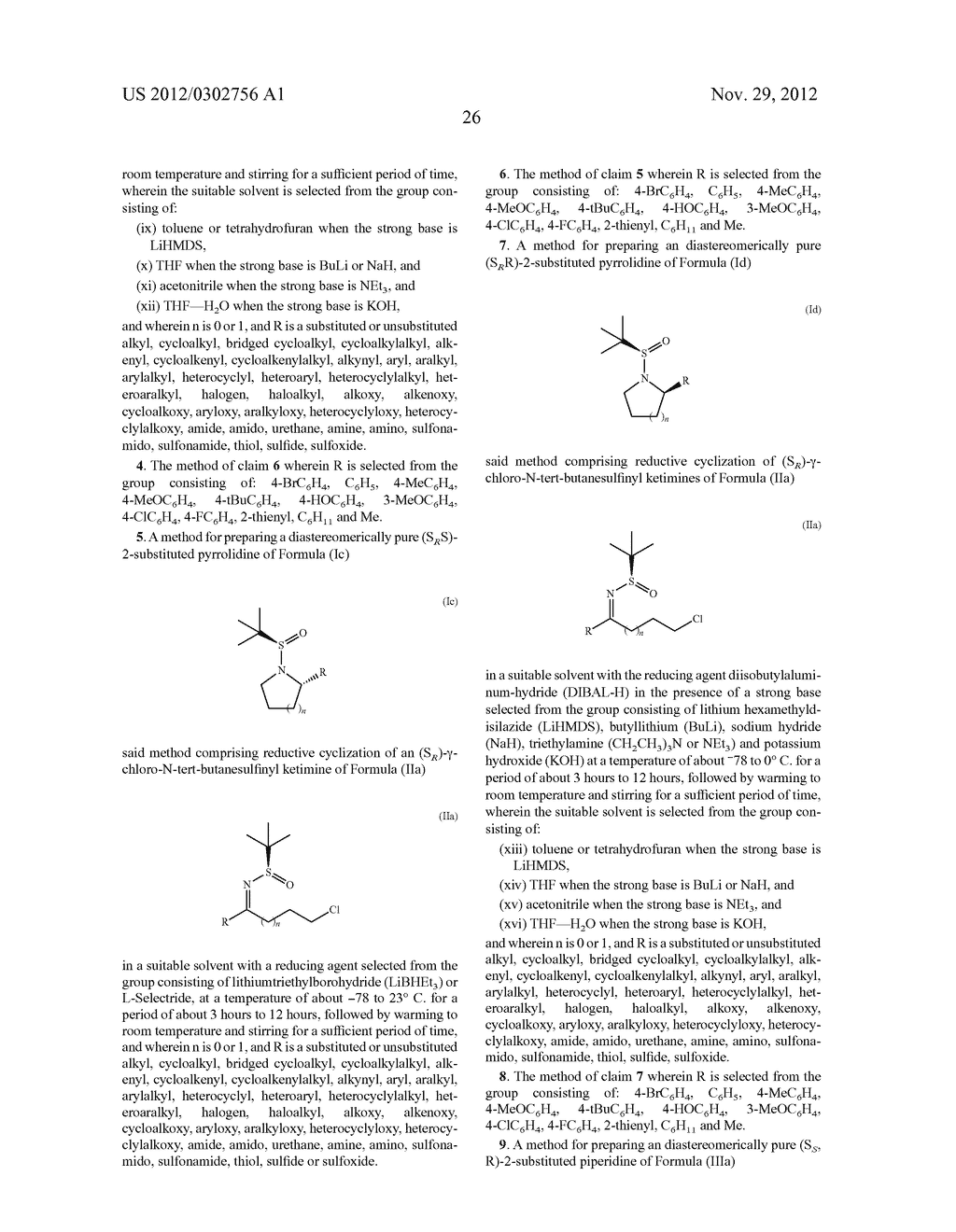 PROCESS FOR SYNTHESIS OF 2-SUBSTITUTED PYRROLIDINES AND PIPERADINES - diagram, schematic, and image 28