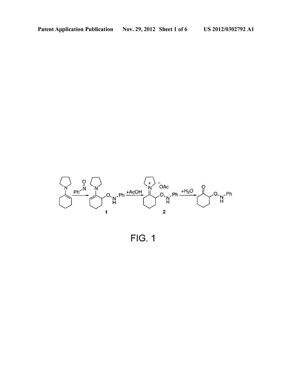 PROCESS OF MAKING ALPHA-AMINOOXYKETONE/ALPHA-AMINOOXYALDEHYDE AND     ALPHA-HYDROXYKETONE/ALPHA-HYDROXYALDEHYDE COMPOUNDS AND A PROCESS MAKING     REACTION PRODUCTS FROM CYCLIC ALPHA, BETA-UNSATURATED KETONE SUBSTRATES     AND NITROSO SUBSTRATES - diagram, schematic, and image 02