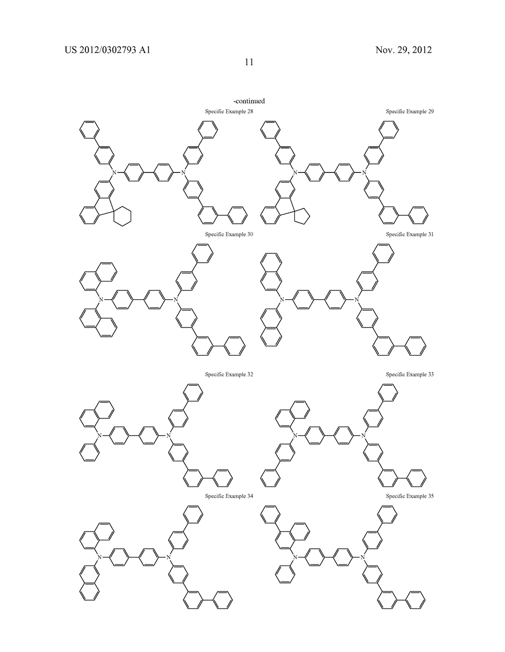 AROMATIC AMINE DERIVATIVE AND ORGANIC ELECTROLUMINESCENT DEVICE USING SAME - diagram, schematic, and image 12