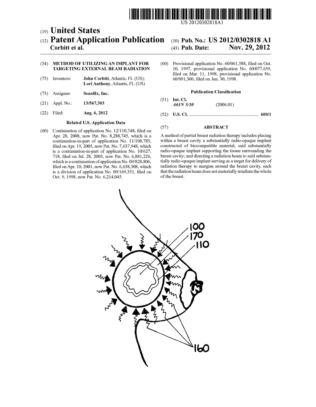 METHOD OF UTILIZING AN IMPLANT FOR TARGETING EXTERNAL BEAM RADIATION - diagram, schematic, and image 01