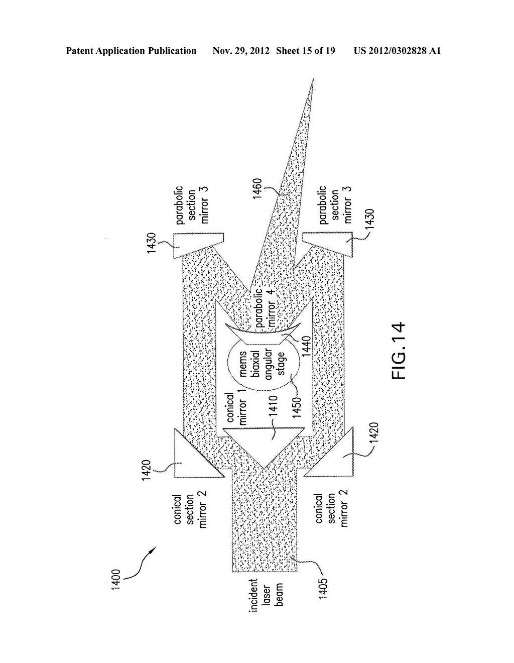 APPARATUS, SYSTEM AND METHOD FOR PROVIDING LASER STEERING AND FOCUSING FOR     INCISION, EXCISION AND ABLATION OF TISSUE IN MINIMALLY-INVASIVE SURGERY - diagram, schematic, and image 16