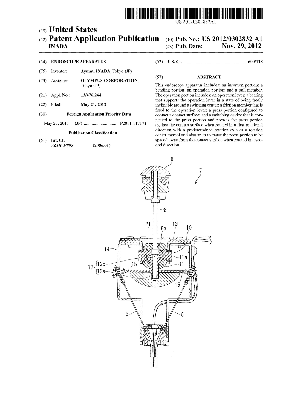 ENDOSCOPE APPARATUS - diagram, schematic, and image 01