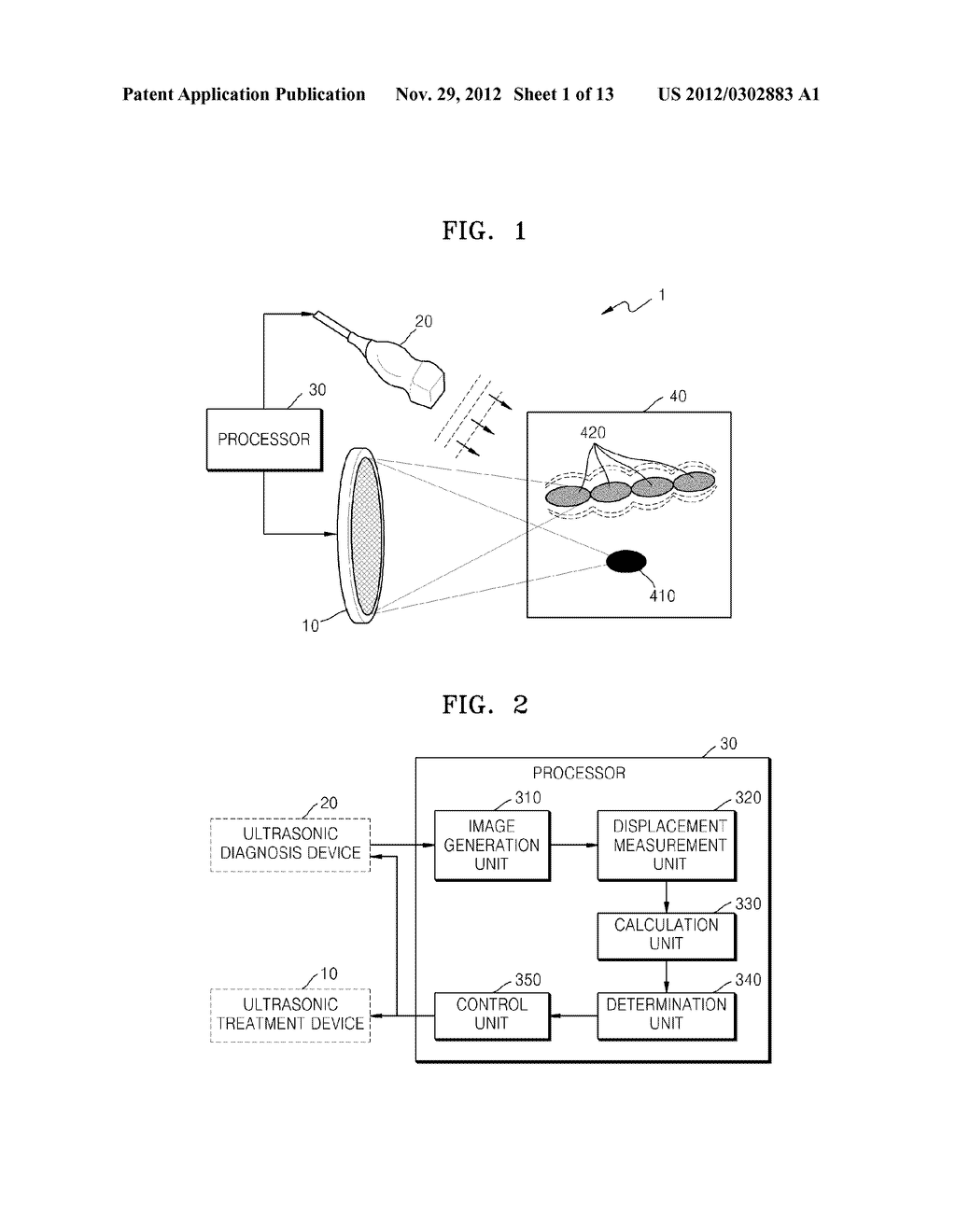 METHOD AND SYSTEM FOR TREATMENT AND DIAGNOSIS USING ULTRASOUND - diagram, schematic, and image 02