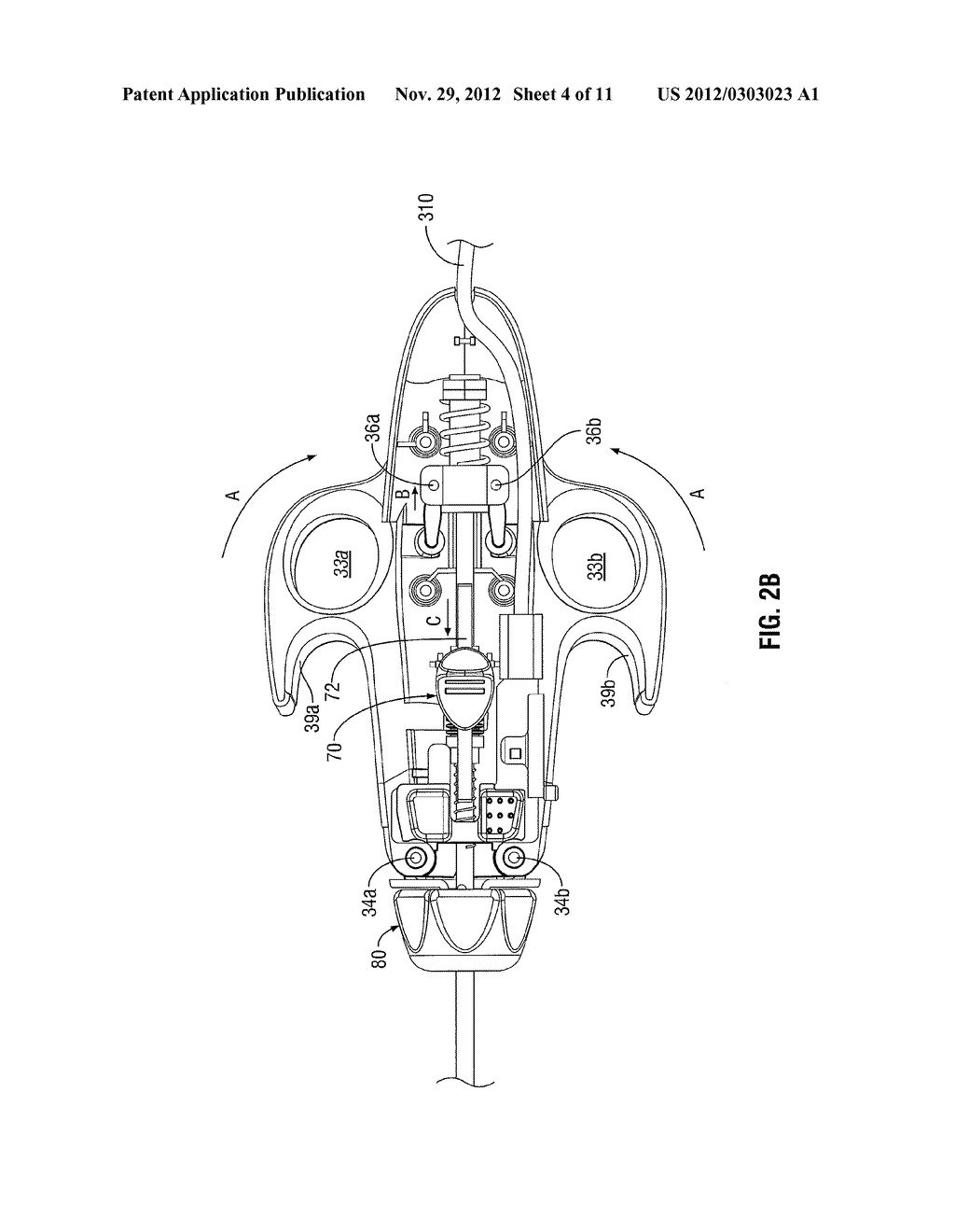 Endoscopic Electrosurgical Jaws with Offset Knife - diagram, schematic, and image 05