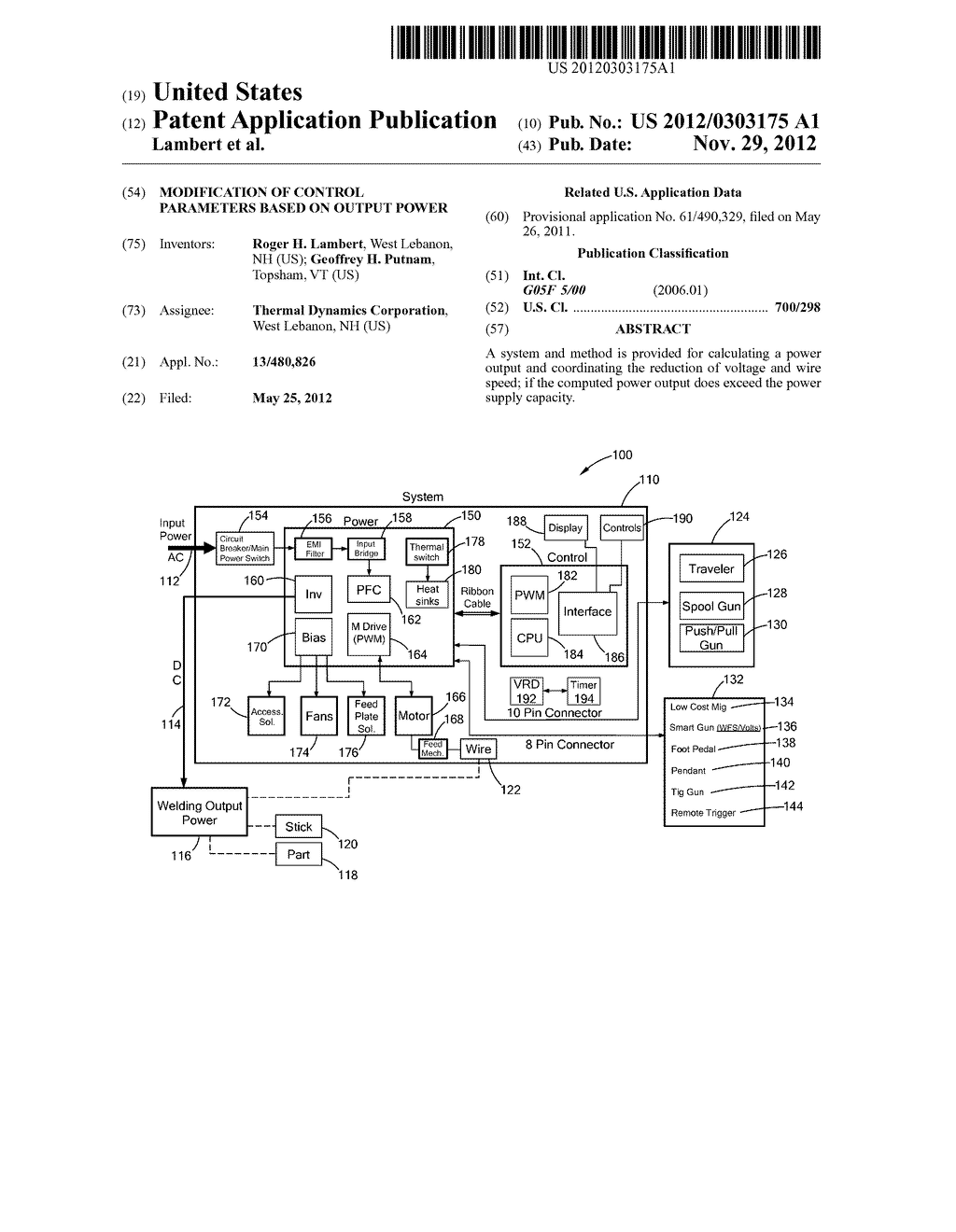 MODIFICATION OF CONTROL PARAMETERS BASED ON OUTPUT POWER - diagram, schematic, and image 01