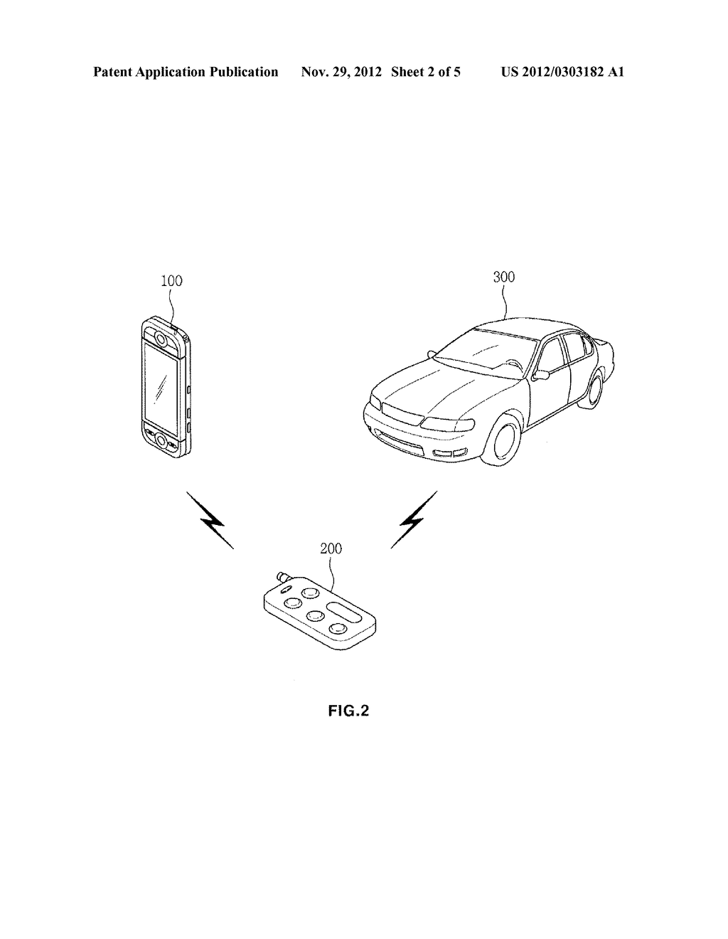 SYSTEM AND METHOD FOR MANAGING VEHICLE THROUGH THE WIRELESS COMMUNICATIONS     RELAY OF A VEHICLE REMOTE CONTROLLER - diagram, schematic, and image 03