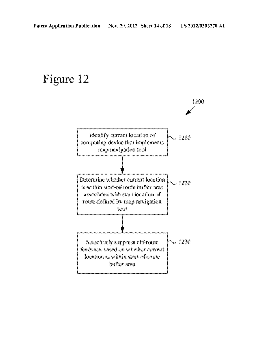 START-OF-ROUTE MAP NAVIGATION WITH SUPPRESSION OF OFF-ROUTE FEEDBACK - diagram, schematic, and image 15