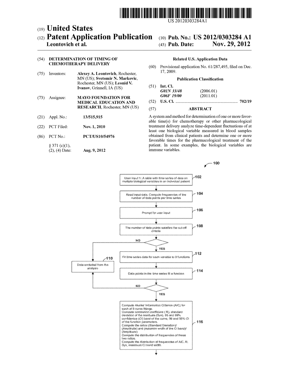 DETERMINATION OF TIMING OF CHEMOTHERAPY DELIVERY - diagram, schematic, and image 01