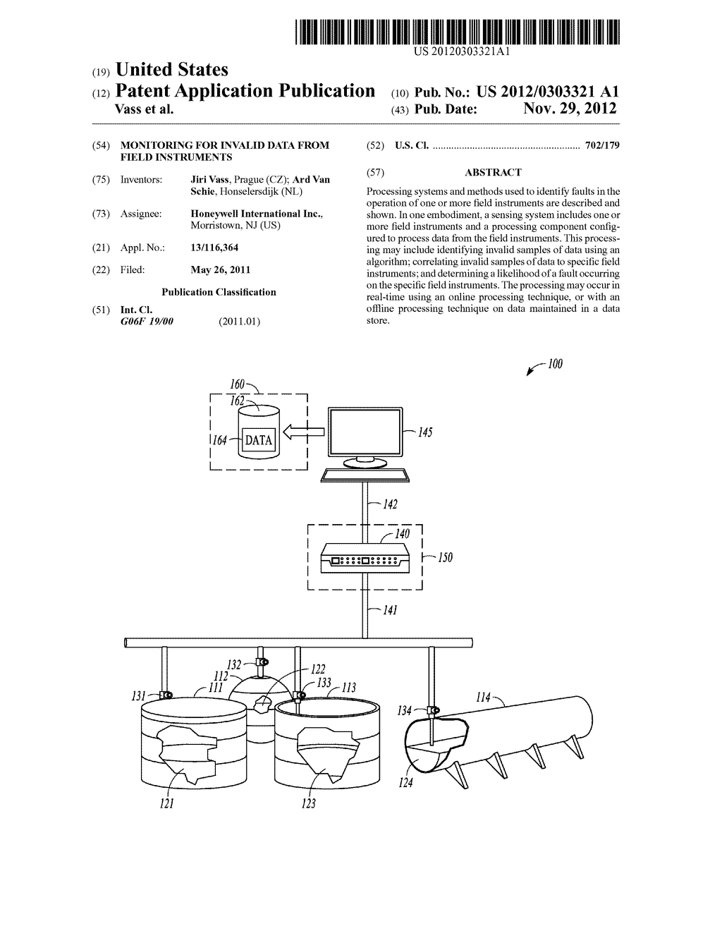 MONITORING FOR INVALID DATA FROM FIELD INSTRUMENTS - diagram, schematic, and image 01