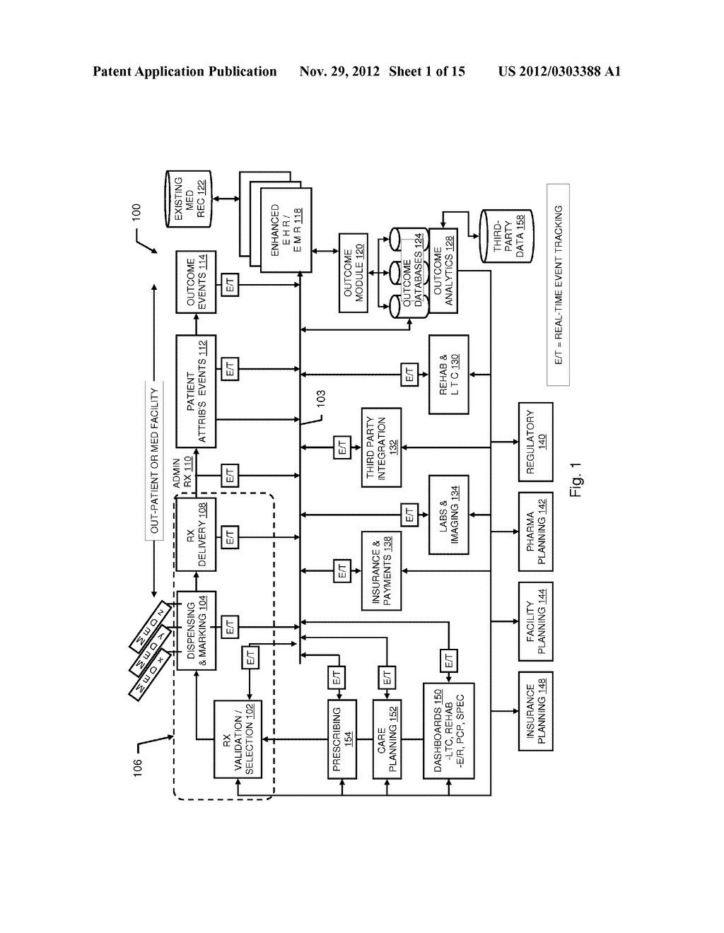 PHARMACY MANAGEMENT AND ADMINISTRATION WITH BEDSIDE REAL-TIME MEDICAL     EVENT DATA COLLECTION - diagram, schematic, and image 02