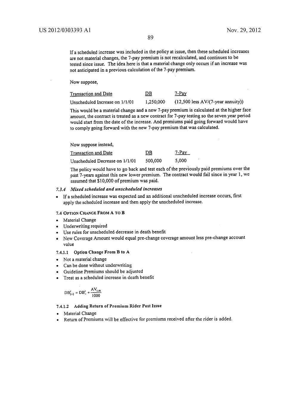 LIFE INSURANCE PRODUCTS UNDER A SINGLE APPROVED FORM - diagram, schematic, and image 109