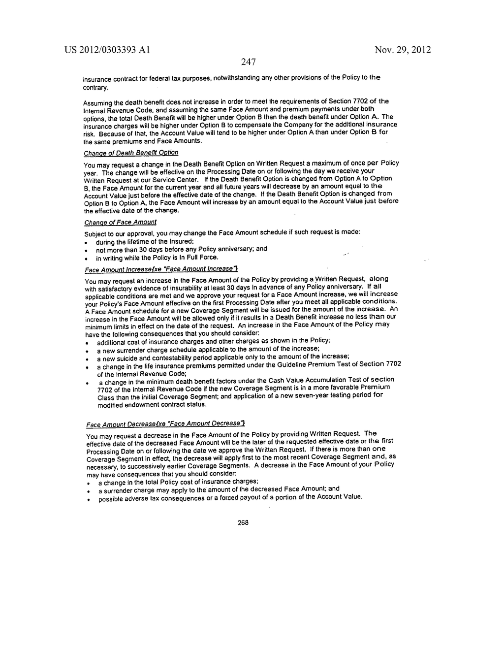 LIFE INSURANCE PRODUCTS UNDER A SINGLE APPROVED FORM - diagram, schematic, and image 267