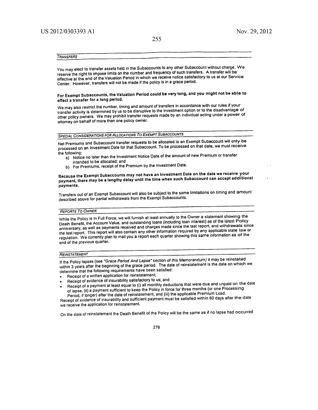 LIFE INSURANCE PRODUCTS UNDER A SINGLE APPROVED FORM - diagram, schematic, and image 275